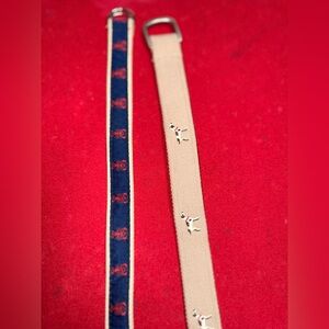 2 Boys Belts Lands' end and Bean Belts